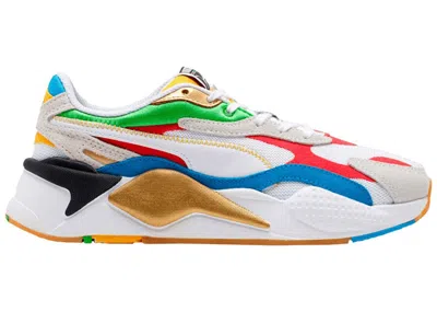 Pre-owned Puma Rsx3 Wh Unity (women's) Sneakers In White/high Risk Red/dresden Blue In Multi