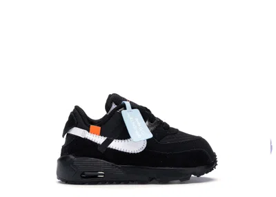 Pre-owned Nike Air Max 90 Off Sneakers In Black/white/cone