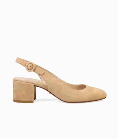 Pelle Moda Women's Ulla Low Heel Sandals In Latte Suede