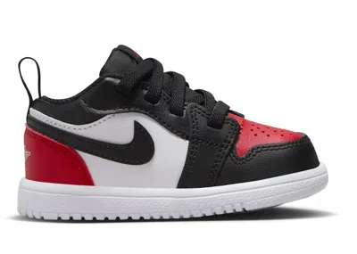 Pre-owned Jordan 1 Retro Low Alt Bred Toe 2.0 Sneakers In White/varsity Red In Multi