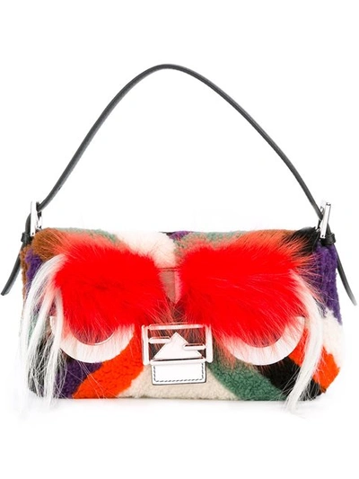 Fendi Monster Eye Baguette Crossbody Bag