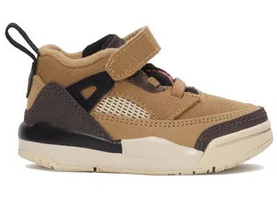 Pre-owned Jordan Spizike Low Baroque Brown Sneakers In Flax/black/sanddrift