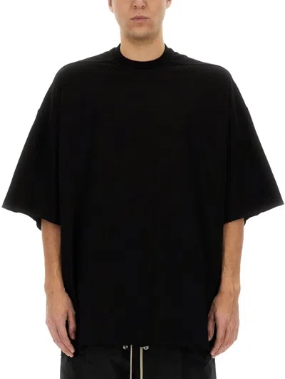 Rick Owens Relaxed Fit Oversized T-shirt With Classic Crew Neckline