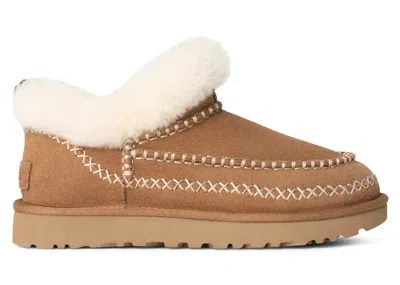 Pre-owned Ugg Classic Ultra Mini Alpine Boot (women's) Sneakers In Chestnut In Brown