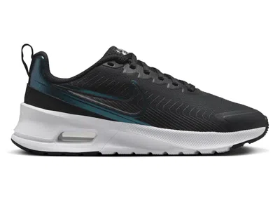 Pre-owned Nike Air Max Nuaxis Metallic Dark Grey (women's) Sneakers In Black/white/metallic Silver In Multi