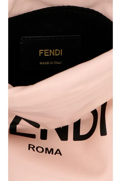 Fendi Logo Handbag In Pink