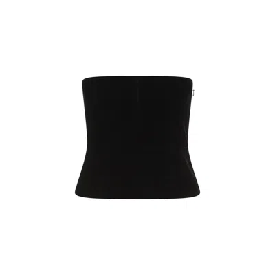 Tom Ford Black Viscose Velvet Corset