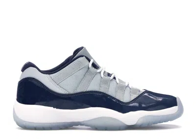Pre-owned Jordan 11 Retro Low Georgetown Sneakers In Grey Mist/white/midnight Navy Blue In Multi