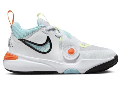 Pre-owned Nike Team Hustle D 11 Chbl Sneakers In White/barely Volt