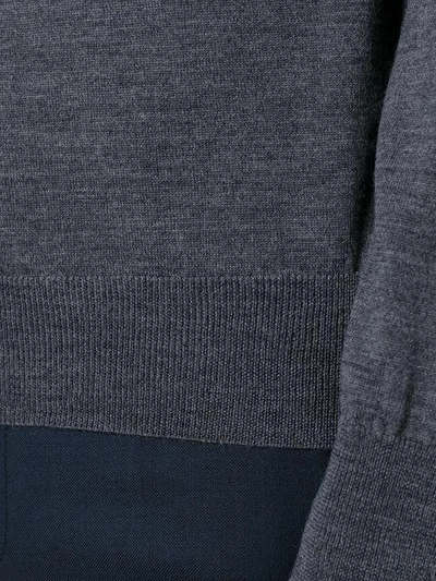 Shop Canali V-neck Sweater - Grey