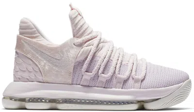 Pre-owned Nike Kd 10 Aunt Pearl Sneakers In Pearl Pink/white/sail