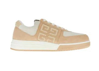 Pre-owned Givenchy Men's  G4 Low Sneakers In White/beige In Multi