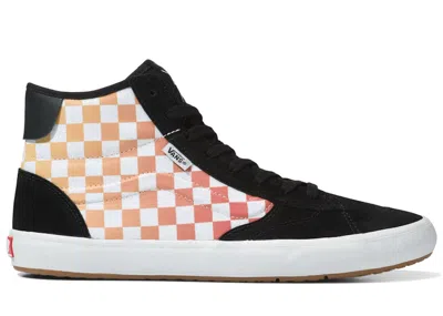 Pre-owned Vans The Lizzie Checkerboard Sneakers In Black