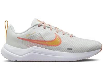 Pre-owned Nike Downshifter 12 White Gold Pink (women's) Sneakers In Summit White/university Gold/light Madder Root