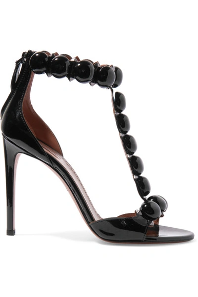 Alaïa Studded Patent-leather Sandals