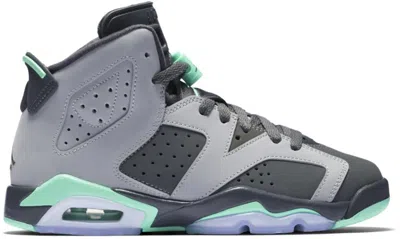Pre-owned Jordan 6 Retro Sneakers In Cement Grey/green Glow/dark Grey In Multi