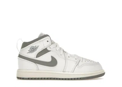 Pre-owned Jordan 1 Mid Sneakers In White/stealth In Multi