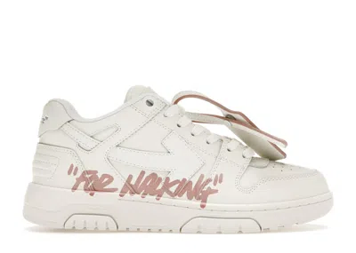 Pre-owned Off-white Off Out Of Office Low For Walking (women's) Sneakers In White/pink