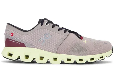 Pre-owned On Men's  Running Cloud X 3 Sneakers In Fog/hay In Gray