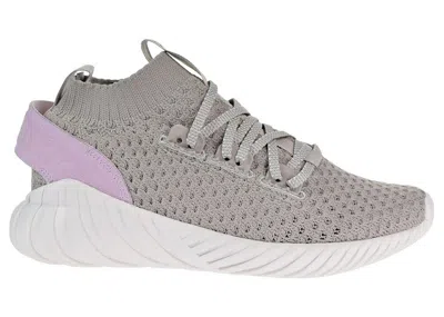 Pre-owned Adidas Originals Tubular Doom Sock Pk (women's) Sneakers In Light Brown/vapour Green/aero Pink In Multi