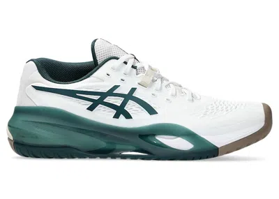Pre-owned Asics Men's  Gelresolution X Sneakers In White/saxon Green