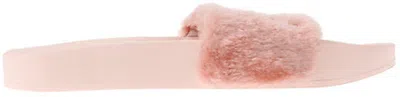 Pre-owned Puma Fur Slide Fur Slide Pink (women's) Sneakers In Shell In Sand
