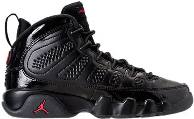 Pre-owned Jordan 9 Retro Bred Patent Sneakers In Black/university Red/anthracite