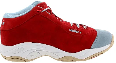 Pre-owned And1 Men's  Tai Chi Mid Bait Sneakers In Apple/blue/tan