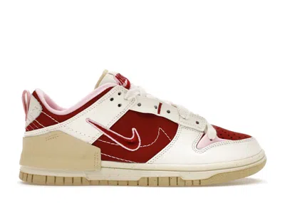 Pre-owned Nike Dunk Low Disrupt 2 Valentine's Day (2023) (women's) Sneakers In Team Red/cashmere