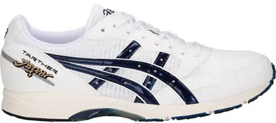 Pre-owned Asics Men's  Tarther Japan Blue Sneakers In White/blue Print