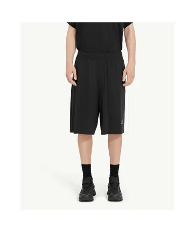 Mm6 Maison Margiela Mm6 By Maison Margiela Bermuda Shorts With Reflective Logo In Black