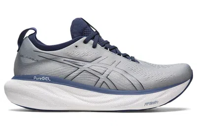 Pre-owned Asics Men's  Gelnimbus 25 Sneakers In Sheet Rock/indigo Blue