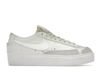 Pre-owned Nike Blazer Low Platform (women's) Sneakers In Barely Green/white In Multi