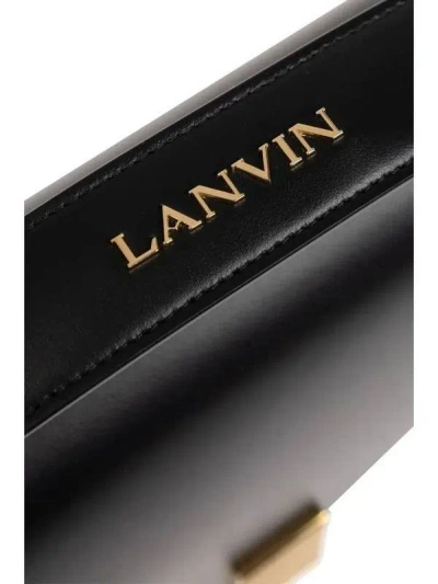 Lanvin Concerto Shoulder Bag In Black Leather