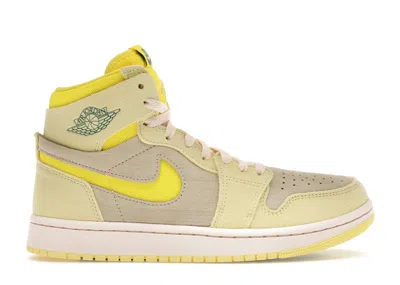 Pre-owned Jordan 1 High Zoom Air Cmft 2 (women's) Sneakers In Citron Tint/dynamic Yellow/muslin
