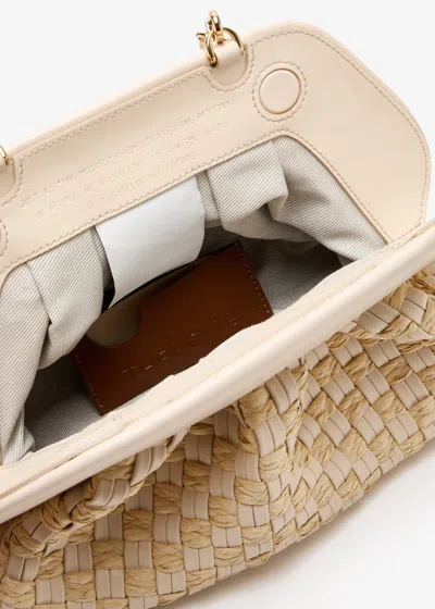 Themoirè Rectangular Clutch Bag Detachable Strap