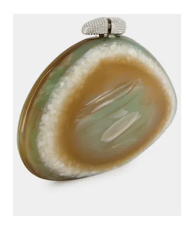 Benedetta Bruzziches Agate-effect Clutch Bag