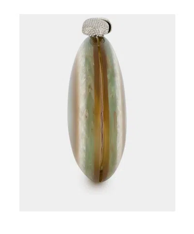 Benedetta Bruzziches Agate-effect Clutch Bag