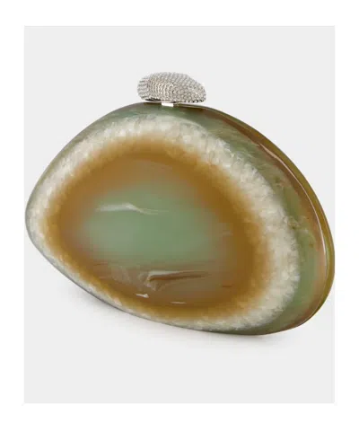 Benedetta Bruzziches Agate-effect Clutch Bag