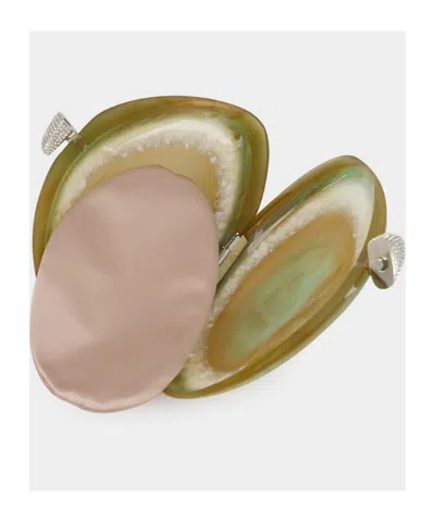 Benedetta Bruzziches Agate-effect Clutch Bag