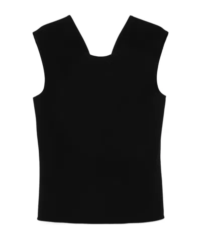 Lanvin Deep V-neck Top