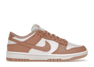 Pre-owned Nike Dunk Low (women's) Sneakers In White/rose Whisper In Multi