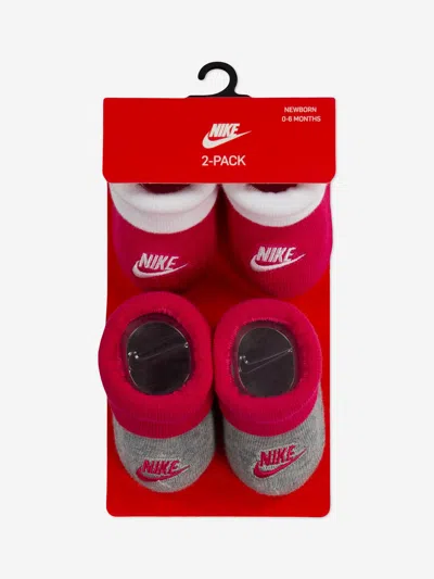Nike Baby Girls Booties Set (2 Pack) In Multi