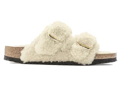 Pre-owned Birkenstock Arizona Big Buckle Teddy (women's) Sneakers In Eggshell