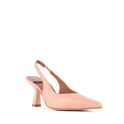 Angel Alarcon Violet Pumps With Heel And Back Strap