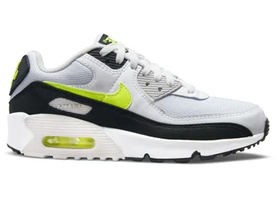 Pre-owned Nike Air Max 90 Hot Lime Sneakers In White/black/neutral Grey In Multi