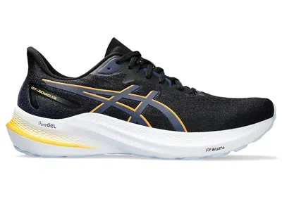 Pre-owned Asics Men's  Gt2000 12 Sneakers In Black/fellow Yellow In Multi