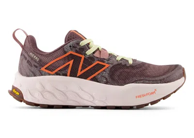 Pre-owned New Balance Fresh Foam X Hierro V8 (women's) Sneakers In Licorice/gulf Red/pink Granite