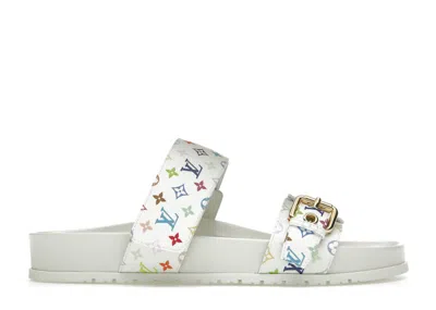 Pre-owned Louis Vuitton Bom Dia Flat Comfort Mule Takashi Murakami (women's) Sneakers In In Multi