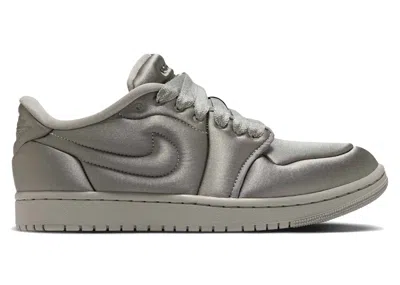 Pre-owned Jordan 1 Low Method Of Make Satin (women's) Sneakers In Medium Grey In Gray